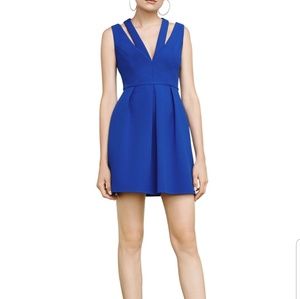 NWT BCBGMAXAZRIA Clayre Double-Strap Pleated Dress